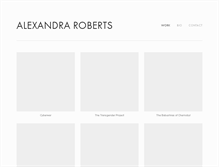 Tablet Screenshot of alexandra-roberts.com